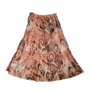 Compagnie Nouvelle Women’s Size Large Pink Lined Broomstick Skirt Bohemian